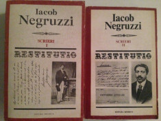 Iacob Negruzzi/Scrieri/2 volume/Seria Restitutio foto
