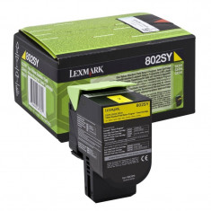 Toner Original pentru Lexmark Yellow 802SY, compatibil CX310/410/510, 2000pag &amp;quot;80C2SY0&amp;quot; foto