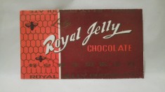 Ambalaj ciocolata chinezeasca Royal Jelly Chocolate, anii &amp;#039;80, vechi, colectie foto