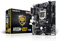 Placa de baza Gigabyte Socket LGA1151, H110M-DS2, 2*DDR4, 1*PCIEx16, 2*PCIE, 4*SATA3, 8CH, GigabitLAN, 4*USB3.0, 6*USB2.0, micro ATX foto