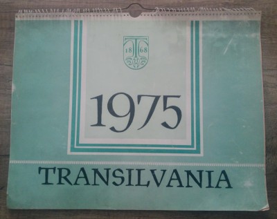 Calendar de perete 1975/ gravuri Transilvania foto