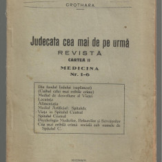Revista JUDECATA CEA MAI DE PE URMA - 1931, Bucuresti, timbrata
