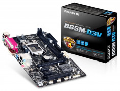 MB Gigabyte skt. 1150, Intel B85, 2xDDR3 1600/1333, VGA/DVI, 1*Pciex16/2*Pciex1/1*PCI, 4*SATAIII/2*SATAII, GbLAN, 6CH HD, 4xUSB3.0, 8xUSB2.0, mATX foto