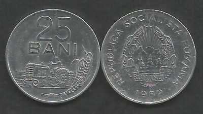 ROMANIA RSR 25 BANI 1982 [3] XF+ , livrare in cartonas foto