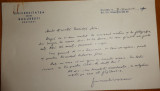 Scrisoare a Rectorului Univ. Bucuresti , hartie cu antet , catre Mia Groza ,1970