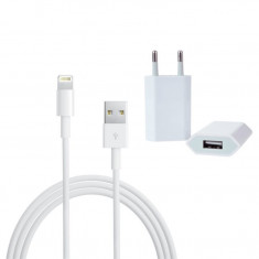 Incarcator Telefon Tableta Multifunctional USB 2.0 pentru iPhone, iPad sau iPod, Culoare Alb foto