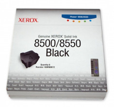 Cartus cerneala Original Xerox Negru, compatibil Phaser 8500/8550, 6 sticks, 6000pag &amp;quot;108R00672&amp;quot; foto