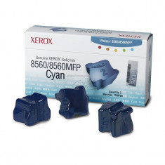 Cartus cerneala Original Xerox Cyan, compatibil Phaser 8560, 3 sticks, 3000pag &amp;quot;108R00764&amp;quot; foto