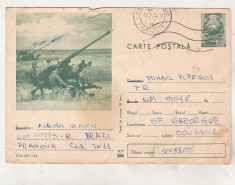 bnk cp Carte postala cu subiect militar - circulata - marca fixa foto
