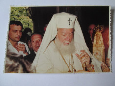 Foto 138 x 88 mm din anii 90 cu PF Teoctist,Patriarhul Bisericii Ortodoxe &amp;#039;86-07 foto