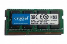 KIT Memorii Laptop Crucial 16GB DDR3 PC3L-12800S 1600Mhz 1.35V APPLE foto