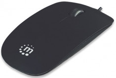 MOUSE Manhattan optic, Silhouette, Optical, USB, 1000 dpi, Black, Blister &amp;quot;177658&amp;quot; foto