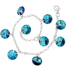 Multi Rivoli p 8 Bracelet blue cristale swarovski foto