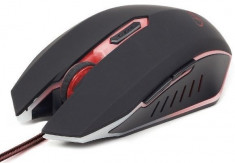 MOUSE Gembird USB gaming, 2400 dpi, red foto