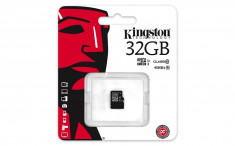 MicroSDHC 32GB (Class 10) KINGSTON &amp;quot;SDC10G2/32GBSP&amp;quot; foto