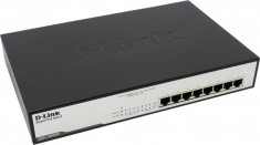 PoE (Power Over Ethernet) Switch unmanaged 8-port-uri PoE Gigabit, D-Link... foto