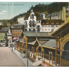 (A) carte postala(ilustrata)-GERMANIA- Karlsbad,Scholbergmir Marktbrunnen
