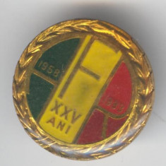 Insigna AFR - Asociatia Filatelistilor din Romania 1958-1983