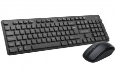 KIT WIRELESS Delux multimedia keyboard + optical mouse combo, 2.4GHz, nano USB... foto