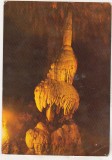 Bnk cp Stalagmita in Pestera Meziad - Vedere - circulata - marca fixa, Printata, Bihor