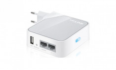 Router wireless portabil, 1 port WAN, 1 port LAN, 1 port USB, 300Mbps, TP-LINK... foto