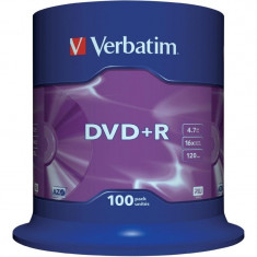 DVD+R Verbatim SL 16X 4.7GB 100PK SPINDLE MATT SILVER &amp;quot;43551&amp;quot; foto