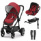 Set Kiddy Evostar 1 cu scoica auto Evoluna i-Size Ruby Red