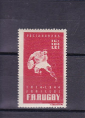 ROMANIA 1944 LP 164 RUGBY SERIE MNH foto