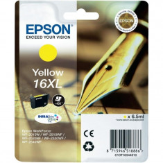 Cartus cerneala Original Epson Yellow 16XL compatibil WF2540 &amp;quot;C13T16344010&amp;quot; foto