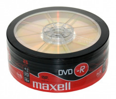 DVD-R blank 4.7GB 16x 25buc pe folie Maxell foto