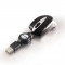 MOUSE Verbatim USB &quot;Go Mini Optical Travel Mouse&quot; cablu retractabil black &amp; silver &quot;49020&quot;