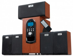 BOXE 5.1 Genius &amp;quot;SW-HF5.1 6000&amp;quot;, RMS: 200W (20Wx5 + 100Wx1), cherry wood,... foto