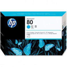 Cartus cerneala Original HP Cyan 80, compatibil DesignJet 1050/1055, 175ml, &amp;quot;C4872A&amp;quot; foto