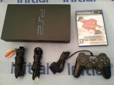 Playstation 2 cu maneta cabluri si joc original Tiger Woods consola PS 2 TV PS2 foto