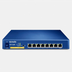 PoE (Power Over Ethernet) Switch 8 Porturi 10/100M (8 porturi PoE), carcasa metal TENDA &amp;quot;TEF1108P&amp;quot; foto