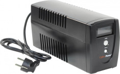 UPS Cyber Power 600VA/ 300W; Value Soho 600ELCD Green Power - 2 prize schuko; incarcare 8h; acumulator 12V/ 7Ah; LCD; AVR; back-up 50% la 9&amp;#039;, 100%... foto