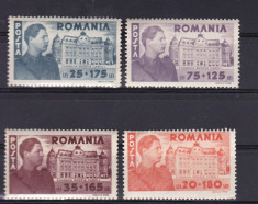 ROMANIA 1945 LP 166 FUNDATIA CAROL SERIE MNH foto