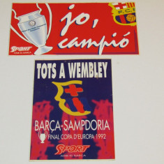 2 stickere (vechi) FC BARCELONA