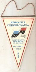 Fanion Romania-Cehoslovacia C.E. foto