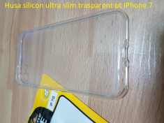 Husa silicon ultra slim trasparent pt IPhone 7 foto