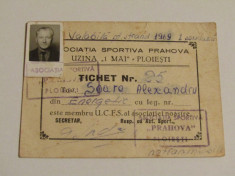 Carnet (1969)membru UCFS al asociatiei AS PRAHOVA Uzina&amp;quot;1 Mai&amp;quot;Ploiesti foto