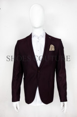 Sacou Elegant Barbati,Cod:2227 Bordo (Culoare: Bordo, Marime Sacou: 46) foto