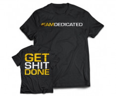 Tricou Dedicated Get Done, negru foto