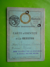 HOPCT FRANTA CARTE DE IDENTITATE /CARTE D IDENTITE -POPESCU BARAN MIRCEA 1938 foto