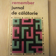 A. E. Baconsky - Remember jurnal de calatorie