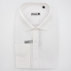 Camasa barbati, Slim Fit, Zeus, Cod: 0125 white (Culoare: Alb, Marime camasa Slim Fit: L) foto