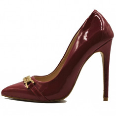 Pantofi dama red,Cod:JH2277-10 red (Culoare: Rosu, Inaltime toc (cm): 11, Marime Incaltaminte: 37) foto