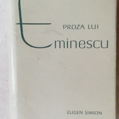 EUGEN SIMION - PROZA LUI EMINESCU (volum debut, EPL 1964)[cartonat/supracoperta]