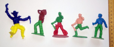 LOT 5 FIGURINE INDIENI / COWBOY VINTAGE HONG KONG ... foto