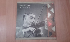 VINIL - Grigoras Dinicu , recital - 1963 foto